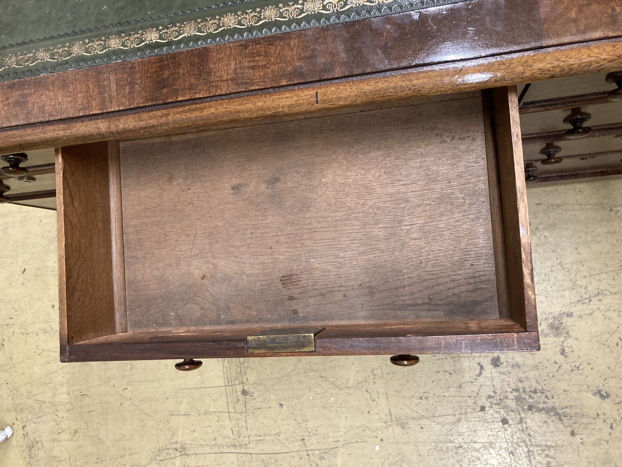 Mahogany pedestal desk